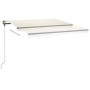 Toldo manual retráctil con LED crema 4x3 m de , Toldos - Ref: Foro24-3070142, Precio: 573,15 €, Descuento: %