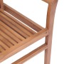 Dining chairs 6 pcs solid teak wood with green cushions by , Garden chairs - Ref: Foro24-3072951, Price: 592,91 €, Discount: %