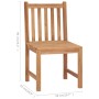 Garden chairs 8 units solid teak wood with cushions by , Garden chairs - Ref: Foro24-3073160, Price: 834,37 €, Discount: %