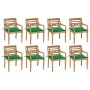 Batavia chairs 8 units solid teak wood with cushions by , Garden chairs - Ref: Foro24-3073354, Price: 948,69 €, Discount: %