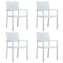 Garden chairs 4 units plastic with white rattan look by vidaXL, Garden chairs - Ref: Foro24-47888, Price: 167,26 €, Discount: %