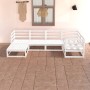 6-piece garden lounge set white solid pine wood by , Garden sets - Ref: Foro24-3075685, Price: 318,76 €, Discount: %