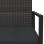 Garden bench with black synthetic rattan cushions 106 cm by , garden benches - Ref: Foro24-362325, Price: 85,43 €, Discount: %