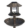 Dekoratives Vogelbad mit Solar-LED-Leuchten aus Kunststoff von vidaXL, Vogelbäder - Ref: Foro24-48221, Preis: 44,53 €, Rabatt: %