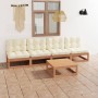 5-piece garden furniture set with solid pine wood cushions by , Garden sets - Ref: Foro24-3076397, Price: 480,59 €, Discount: %