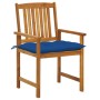 Garden chairs with cushions 8 pcs solid acacia wood by , Garden chairs - Ref: Foro24-3078203, Price: 554,07 €, Discount: %