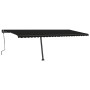 Toldo retráctil manual con luz LED gris antracita 600x350 cm de , Toldos - Ref: Foro24-3069884, Precio: 742,48 €, Descuento: %