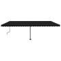 Toldo retráctil manual con luz LED gris antracita 600x350 cm de , Toldos - Ref: Foro24-3069884, Precio: 742,48 €, Descuento: %