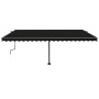 Manual retractable foot awning anthracite gray 500x350 cm by , Awnings - Ref: Foro24-3069859, Price: 565,92 €, Discount: %