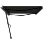 Manual retractable foot awning anthracite gray 500x350 cm by , Awnings - Ref: Foro24-3069859, Price: 565,92 €, Discount: %