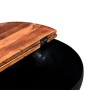 Set of 2 black recycled wood bowl-shaped coffee tables by , Coffee table - Ref: Foro24-245257, Price: 121,17 €, Discount: %