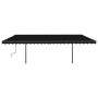 Toldo retráctil manual con luz LED gris antracita 6x3,5 m de , Toldos - Ref: Foro24-3070284, Precio: 764,24 €, Descuento: %