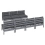 Garden furniture 8 pieces with anthracite pine wood cushions by , Garden sets - Ref: Foro24-3096138, Price: 744,99 €, Discoun...