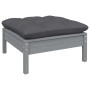 Garden furniture 11 pieces and gray pine wood cushions by , Garden sets - Ref: Foro24-3097045, Price: 967,30 €, Discount: %