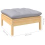 Garden furniture 12 pieces and gray pine wood cushions by , Garden sets - Ref: Foro24-3097066, Price: 932,33 €, Discount: %