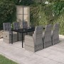 7-piece garden dining set with gray cushions by , Garden sets - Ref: Foro24-3099477, Price: 1,00 €, Discount: %