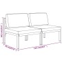 2-Sitzer-Gartensofa mit anthrazitgrauen Aluminiumkissen von , Gartensets - Ref: Foro24-3107781, Preis: 310,81 €, Rabatt: %