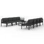 Garden furniture set 9 pieces and anthracite gray aluminum cushions by , Garden sets - Ref: Foro24-3107807, Price: 1,00 €, Di...