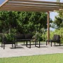 Set muebles de jardín 5 pzas y cojines aluminio gris antracita de , Conjuntos de jardín - Ref: Foro24-3107788, Precio: 549,58...