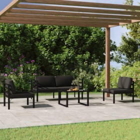 Garden furniture set 5 pieces and anthracite gray aluminum cushions by , Garden sets - Ref: Foro24-3107788, Price: 550,07 €, ...