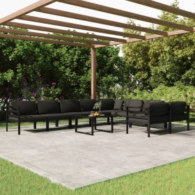 Garden furniture set 10 pieces and anthracite gray aluminum cushions by , Garden sets - Ref: Foro24-3107824, Price: 1,00 €, D...