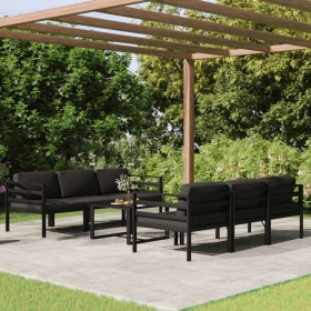 Garden furniture set 7 pieces and anthracite gray aluminum cushions by , Garden sets - Ref: Foro24-3107805, Price: 855,65 €, ...