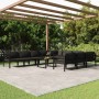 Garden furniture set 11 pieces and anthracite gray aluminum cushions by , Garden sets - Ref: Foro24-3107826, Price: 1,00 €, D...