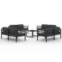 Garden furniture set 9 pieces and anthracite gray aluminum cushions by , Garden sets - Ref: Foro24-3107830, Price: 1,00 €, Di...