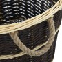 Firewood basket with transport straps natural willow 57x51x69cm by vidaXL, Firewood bags and holders - Ref: Foro24-286975, Pr...