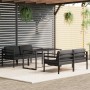 Set muebles de jardín 5 pzas y cojines aluminio gris antracita de , Conjuntos de jardín - Ref: Foro24-3115924, Precio: 642,01...