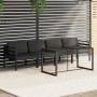 Set muebles de jardín 5 pzas y cojines aluminio gris antracita de , Conjuntos de jardín - Ref: Foro24-3115918, Precio: 704,73...