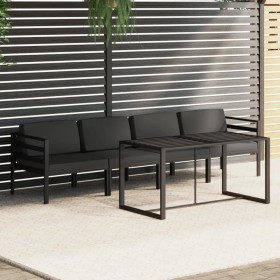 Garden furniture set 5 pieces and anthracite gray aluminum cushions by , Garden sets - Ref: Foro24-3115918, Price: 676,43 €, ...