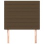 Headboards 2 units of dark brown fabric 90x5x78/88 cm by , Headboards and footboards - Ref: Foro24-3116457, Price: 67,99 €, D...