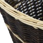 Firewood basket with transport straps natural willow 57x51x69cm by vidaXL, Firewood bags and holders - Ref: Foro24-286975, Pr...