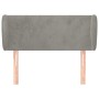 Cabecero de terciopelo gris claro 103x23x78/88 cm de , Cabeceros y pies de cama - Ref: Foro24-3116906, Precio: 48,99 €, Descu...