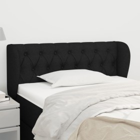 Black fabric headboard 103x23x78/88 cm by , Headboards and footboards - Ref: Foro24-3117472, Price: 58,29 €, Discount: %