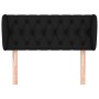 Black fabric headboard 103x23x78/88 cm by , Headboards and footboards - Ref: Foro24-3117472, Price: 55,50 €, Discount: %