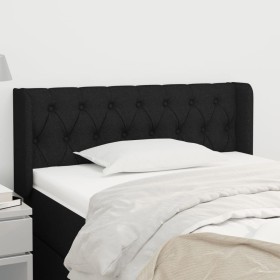 Cabecero de tela negro 103x16x78/88 cm de , Cabeceros y pies de cama - Ref: Foro24-3119096, Precio: 61,99 €, Descuento: %