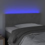 Light gray velvet headboard with LED 100x5x78/88 cm by , Headboards and footboards - Ref: Foro24-3121374, Price: 45,33 €, Dis...