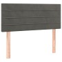 Dark gray velvet headboard with LED 100x5x78/88 cm by , Headboards and footboards - Ref: Foro24-3121795, Price: 52,07 €, Disc...