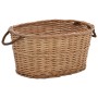 Firewood basket with carrying handles natural willow 58x42x29cm by vidaXL, Firewood bags and holders - Ref: Foro24-286982, Pr...