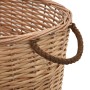 Firewood basket with carrying handles natural willow 58x42x29cm by vidaXL, Firewood bags and holders - Ref: Foro24-286982, Pr...