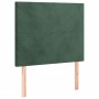 Cama box spring con colchón terciopelo verde oscuro 90x190 cm de , Camas y somieres - Ref: Foro24-3132534, Precio: 351,60 €, ...