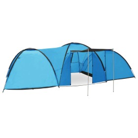 Tienda de campaña iglú 8 personas azul 650x240x190 cm de vidaXL, Tiendas de campaña - Ref: Foro24-92230, Precio: 173,99 €, De...