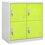 Locker cabinets 2 units of gray and green steel 90x45x92.5 cm by vidaXL, Lockers and storage cabinets - Ref: Foro24-3095226, ...