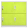 Locker cabinets 2 units of gray and green steel 90x45x92.5 cm by vidaXL, Lockers and storage cabinets - Ref: Foro24-3095226, ...