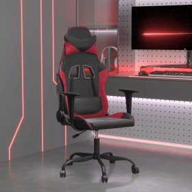 Silla gaming cuero sintético negro y rojo vino tinto de , Sillones para videojuegos - Ref: Foro24-3143648, Precio: 121,99 €, ...