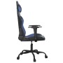 Silla gaming cuero sintético negro y azul de , Sillones para videojuegos - Ref: Foro24-3143641, Precio: 125,99 €, Descuento: %