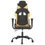 Silla gaming cuero sintético negro y dorado de , Sillones para videojuegos - Ref: Foro24-3143643, Precio: 122,74 €, Descuento: %