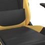 Silla gaming cuero sintético negro y dorado de , Sillones para videojuegos - Ref: Foro24-3143643, Precio: 122,74 €, Descuento: %